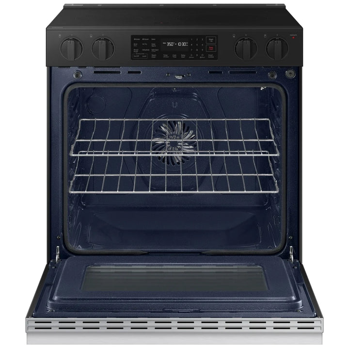 Samsung NSE6DG8300SR Bespoke Slide-In Electric Range, 30 inch Width, 6.3 cu. ft. Capacity, Air Fry, Wi-Fi, Stainless Steel