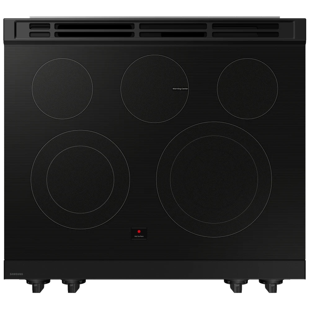 Samsung NSE6DG8300SR Bespoke Slide-In Electric Range, 30 inch Width, 6.3 cu. ft. Capacity, Air Fry, Wi-Fi, Stainless Steel