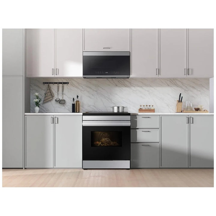 Samsung NSI6DG9300SRAC Induction Range, 6.3 cu. ft. Capacity, 30 inch Exterior Width, Convection, 4 Burners, Storage Drawer, Air Fry, Self Clean, 4,300 W Highest Element, Stainless Steel colour, SmartThings™