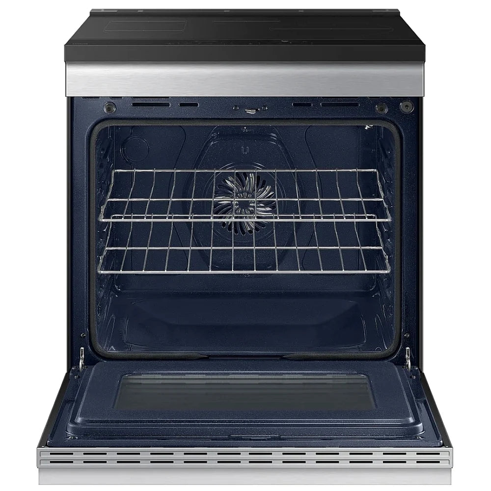 Samsung NSI6DG9300SRAC Induction Range, 6.3 cu. ft. Capacity, 30 inch Exterior Width, Convection, 4 Burners, Storage Drawer, Air Fry, Self Clean, 4,300 W Highest Element, Stainless Steel colour, SmartThings™