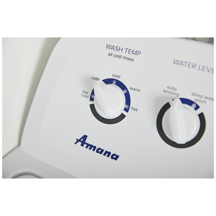 Amana NTW4519JW Top Load Washer, 28 inch Width, 4.3 cu. ft. Washer Capacity, 770 RPM Washer Spin Speed, 14 Wash Cycles, 5 Temperature Settings, Water Heater, White colour