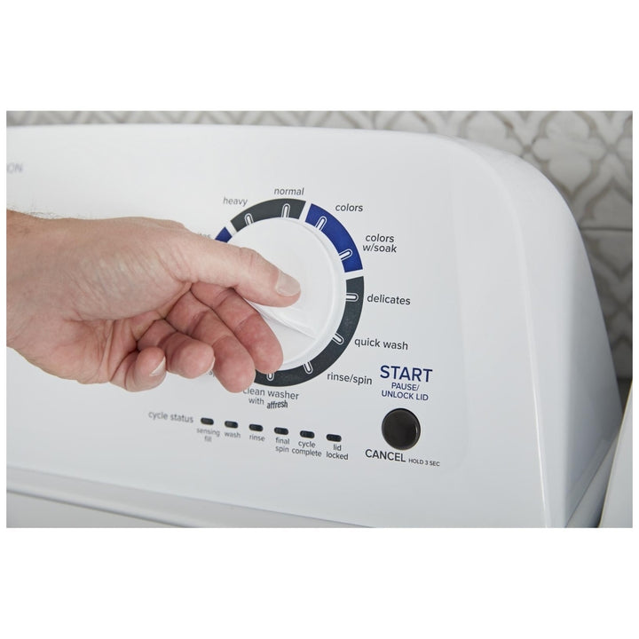 Amana NTW4519JW Top Load Washer, 28 inch Width, 4.3 cu. ft. Washer Capacity, 770 RPM Washer Spin Speed, 14 Wash Cycles, 5 Temperature Settings, Water Heater, White colour