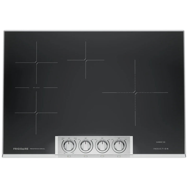 Frigidaire Professional PCCI3080AF Induction Cooktop, 30 inch Exterior Width, 4 Burners, 3,800 W Highest Element, Stainless Steel colour