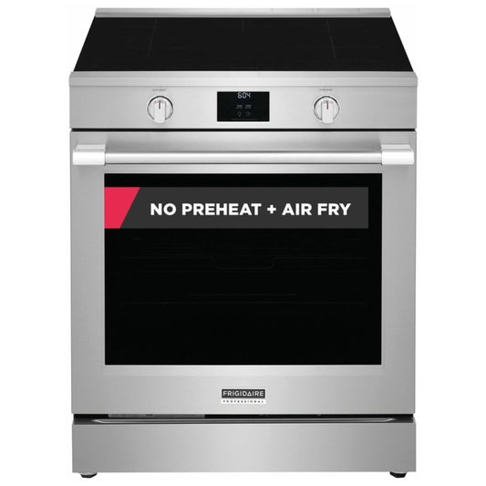 Frigidaire Professional PCFI308CAF Induction Range, 6.2 cu. ft. Capacity, 30 inch Exterior Width, Convection, 5 Burners, Storage Drawer, Air Fry, Self Clean, 3,600 Watts Highest Burner Element, Stainless Steel color Temperature Probe