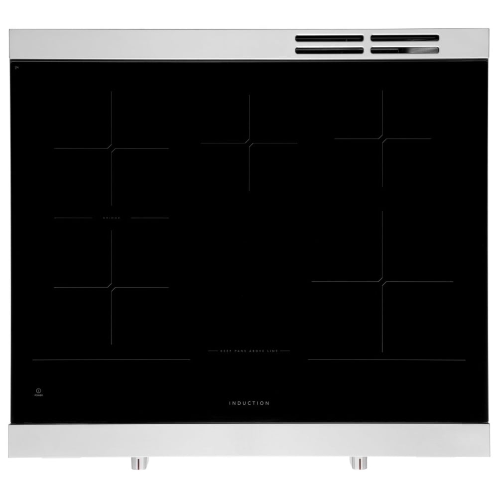 Frigidaire Professional PCFI308CAF Induction Range, 6.2 cu. ft. Capacity, 30 inch Exterior Width, Convection, 5 Burners, Storage Drawer, Air Fry, Self Clean, 3,600 Watts Highest Burner Element, Stainless Steel color Temperature Probe