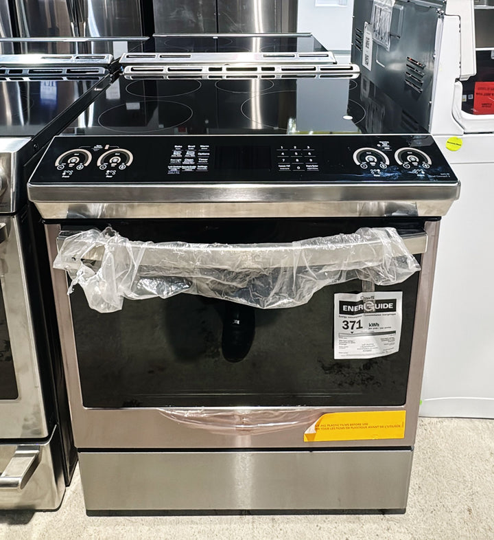 GE Profile PCHS920YMFS Induction Range, 5.3 cu. ft. Capacity, 30 inch Exterior Width, True Convection, 5 Burners, Storage Drawer, Yes, Self Clean, 3,700 W Highest Element, Stainless Steel colour True European Convection