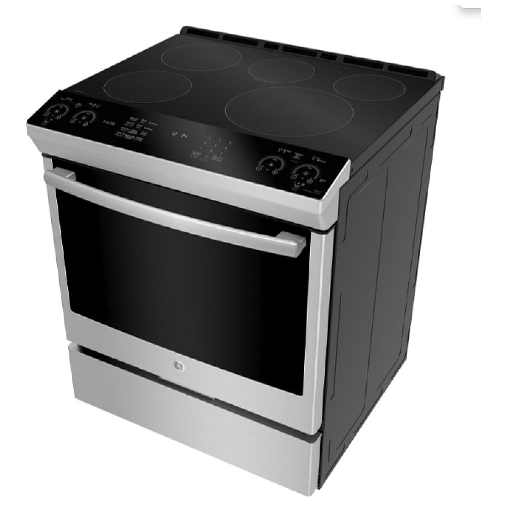 GE PROFILE 30" SLIDE-IN SELF-CLEAN ELECTRIC INDUCTION RANGE WITH WIFI STAINLESS STEEL - PCHS920YM4FS