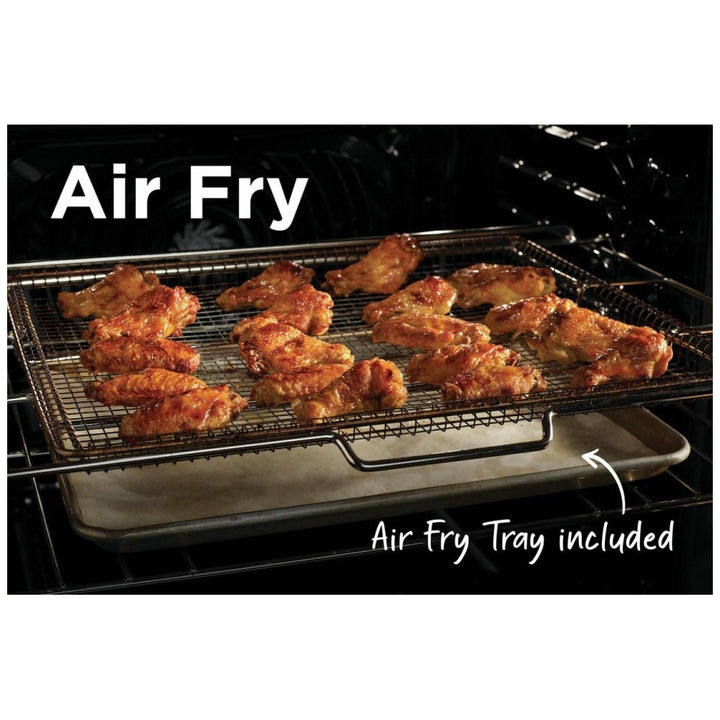 Frigidaire Professional PCWD3080AF Double Wall Oven, 30 inch Exterior Width, Both Ovens Convection, Self Clean, 10.6 cu. ft. Capacity, Temperature Probe, Air Fry, Stainless Steel colour True Convection, Air Fry (Tray Included), Steam Cooking, Telescopic G