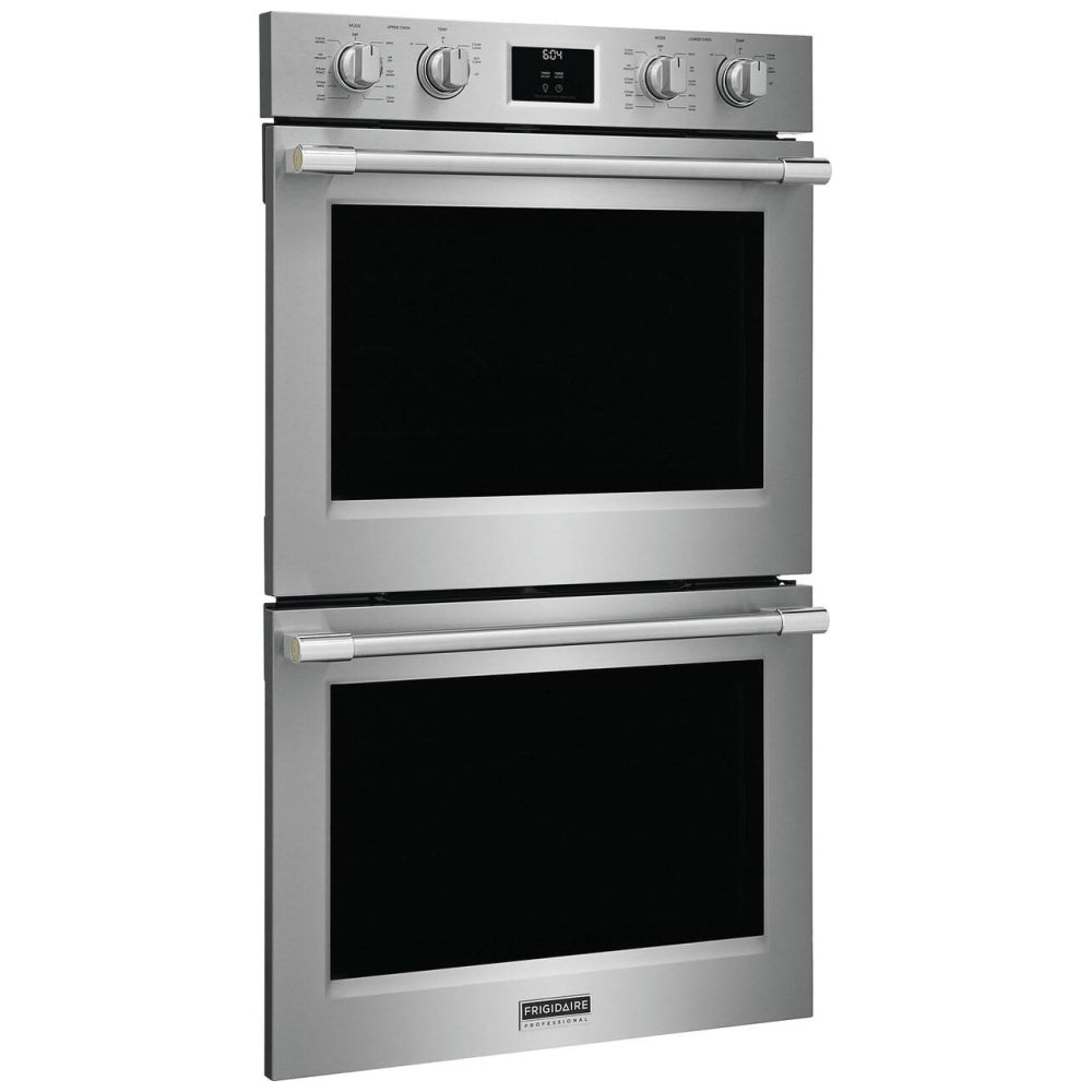 Frigidaire Professional PCWD3080AF Double Wall Oven, 30 inch Exterior Width, Both Ovens Convection, Self Clean, 10.6 cu. ft. Capacity, Temperature Probe, Air Fry, Stainless Steel colour True Convection, Air Fry (Tray Included), Steam Cooking, Telescopic G