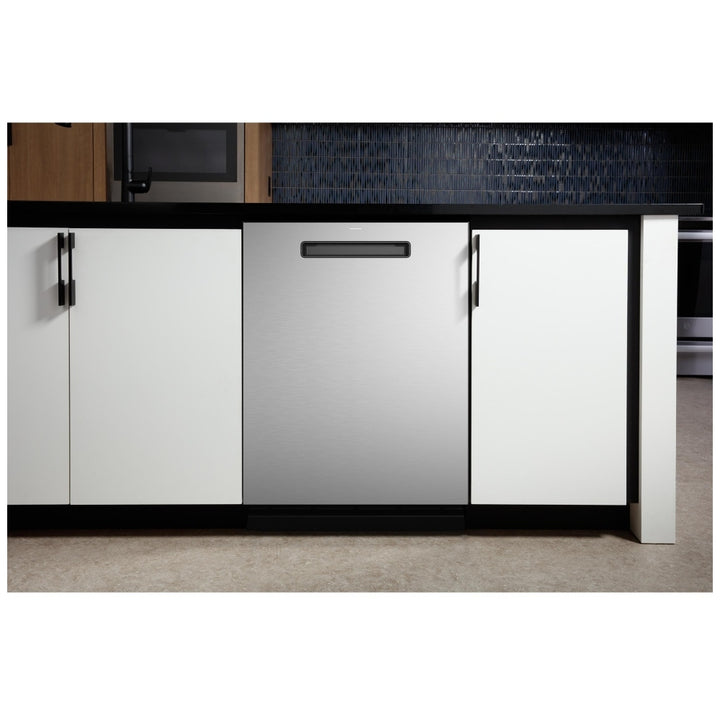 GE Profile PDP715SYVFS Dishwasher, 24 inch Exterior Width, 44 dB Decibel Level, Stainless Steel (Interior), 6 Wash Cycles, 16 Capacity (Place Settings), Wifi Enabled, Stainless Steel color Dry Boost, Steam Sani, and Microban Antimicrobial Technology