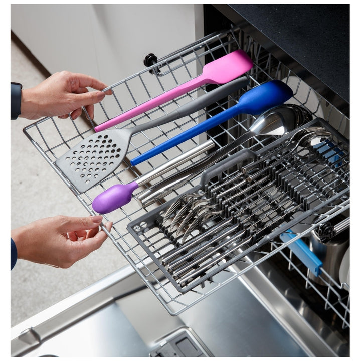 GE Profile PDP715SYVFS Dishwasher, 24 inch Exterior Width, 44 dB Decibel Level, Stainless Steel (Interior), 6 Wash Cycles, 16 Capacity (Place Settings), Wifi Enabled, Stainless Steel color Dry Boost, Steam Sani, and Microban Antimicrobial Technology