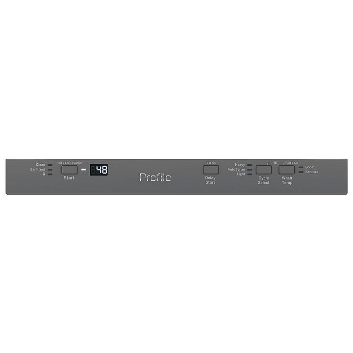 GE Profile PDT145SSLSS Dishwasher, 18 inch Exterior Width, 47 dB Decibel Level, Fully Integrated, Stainless Steel (Interior), 3 Wash Cycles, 8 Capacity (Place Settings), Hard Food Disposal, Wifi Enabled, Stainless Steel color Category: Dishwashers