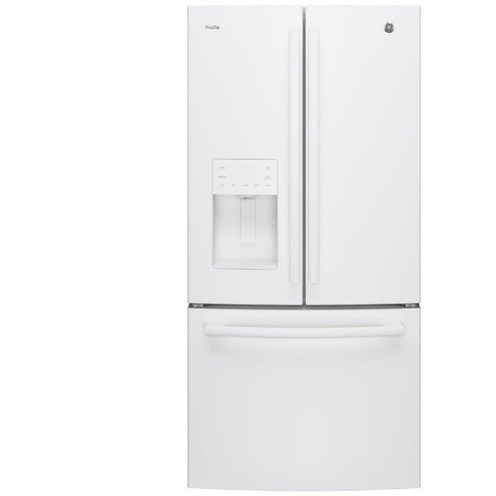 GE Profile PFE24HGLKWW French Door Refrigerator, 33" Width, ENERGY STAR Certified, 23.8 cu. ft. Capacity, White colour