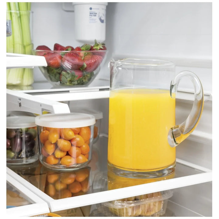 GE Profile PFE24HYRCFS French Door Refrigerator, 33 inch Width, 24.8 cu. ft. Capacity, Water Dispenser (Exterior), Ice Dispenser (Thru Door), ENERGY STAR Certified, Stainless Steel colour