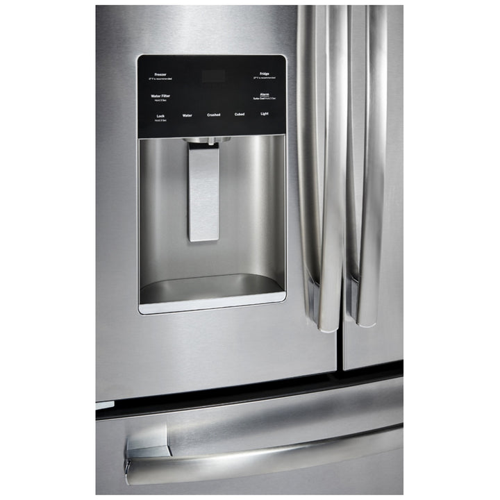 GE Profile 33" 24.8 Cu. Ft. French Door Refrigerator with Water & Ice Dispenser (PFE24HYRPKFS) - Stainless