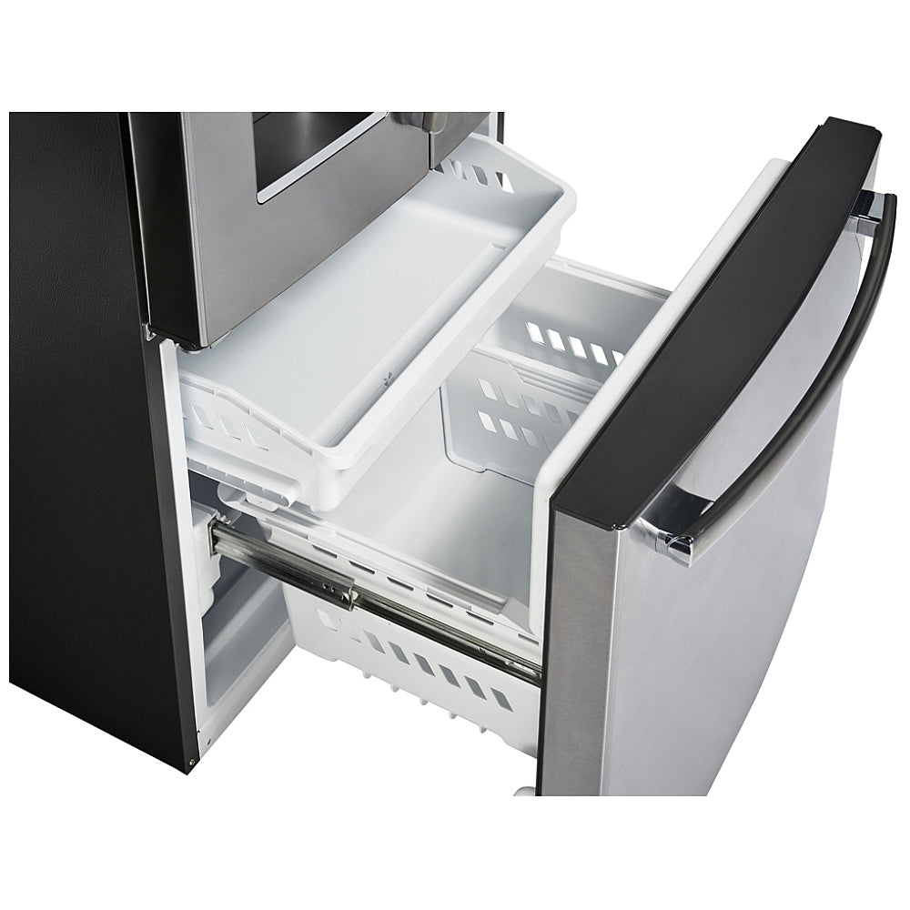 GE Profile 33" 24.8 Cu. Ft. French Door Refrigerator with Water & Ice Dispenser (PFE24HYRPKFS) - Stainless
