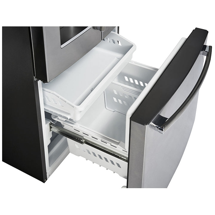 GE Profile 33" 24.8 Cu. Ft. French Door Refrigerator with Water & Ice Dispenser (PFE24HYRPKFS) - Stainless