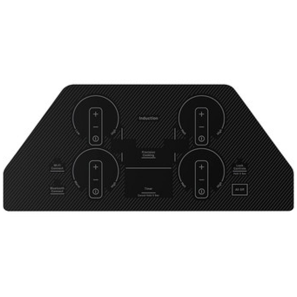 GE Profile PHP7030DTBB Induction Cooktop, 30 inch Exterior Width, 4 Burners, 3,700 Watts Highest Burner Element, Black color ADA Compliant, Control Lock