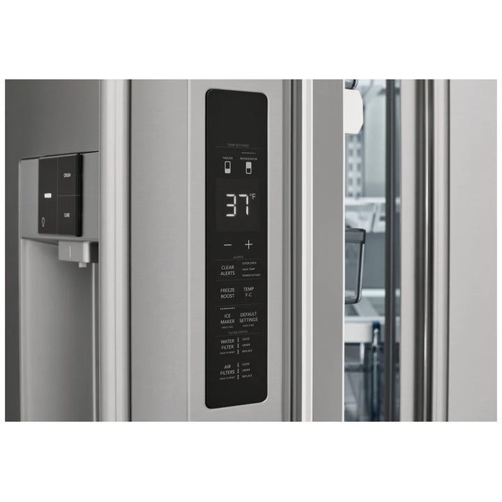Frigidaire Professional PRFC2383AF Counter Depth French Door Refrigerator, 36 inch Width, 22.6 cu. ft. Capacity, Counter Depth, Water Dispenser (Exterior), Ice Dispenser (Thru Door), ENERGY STAR Certified, Stainless Steel colour