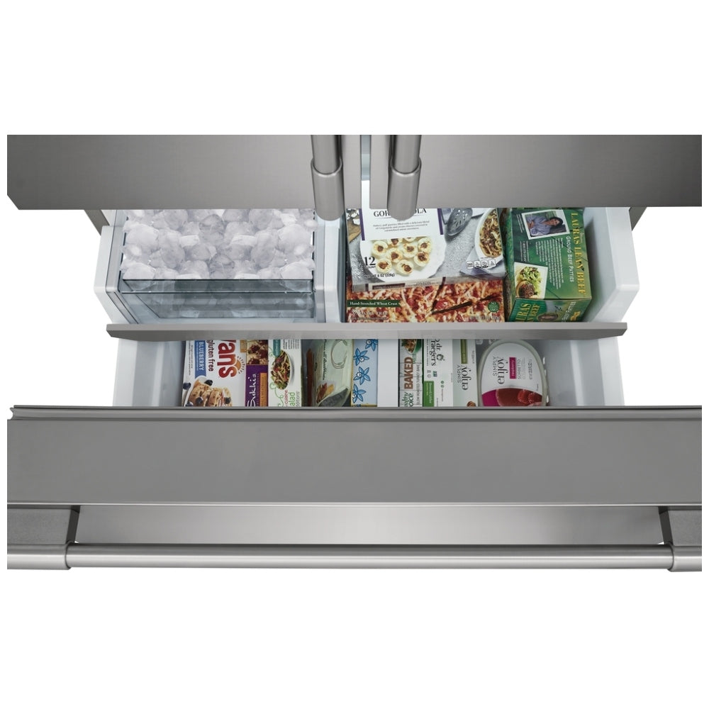 Frigidaire Professional PRFC2383AF Counter Depth French Door Refrigerator, 36 inch Width, 22.6 cu. ft. Capacity, Counter Depth, Water Dispenser (Exterior), Ice Dispenser (Thru Door), ENERGY STAR Certified, Stainless Steel colour