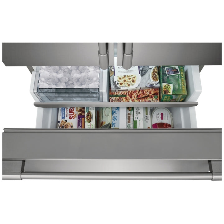 Frigidaire Professional PRFC2383AF Counter Depth French Door Refrigerator, 36 inch Width, 22.6 cu. ft. Capacity, Counter Depth, Water Dispenser (Exterior), Ice Dispenser (Thru Door), ENERGY STAR Certified, Stainless Steel colour