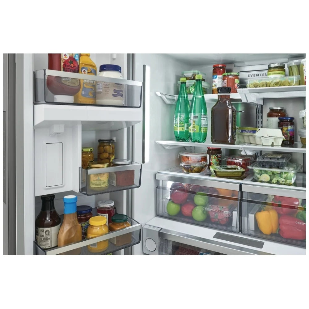 Frigidaire Professional PRFG2383AF Counter Depth French Door Refrigerator, 36 inch Width, ENERGY STAR Certified, 23.3 cu. ft. Capacity, Counter Depth, Water Dispenser (Interior), Ice Dispenser (Freezer Located), Stainless Steel colour