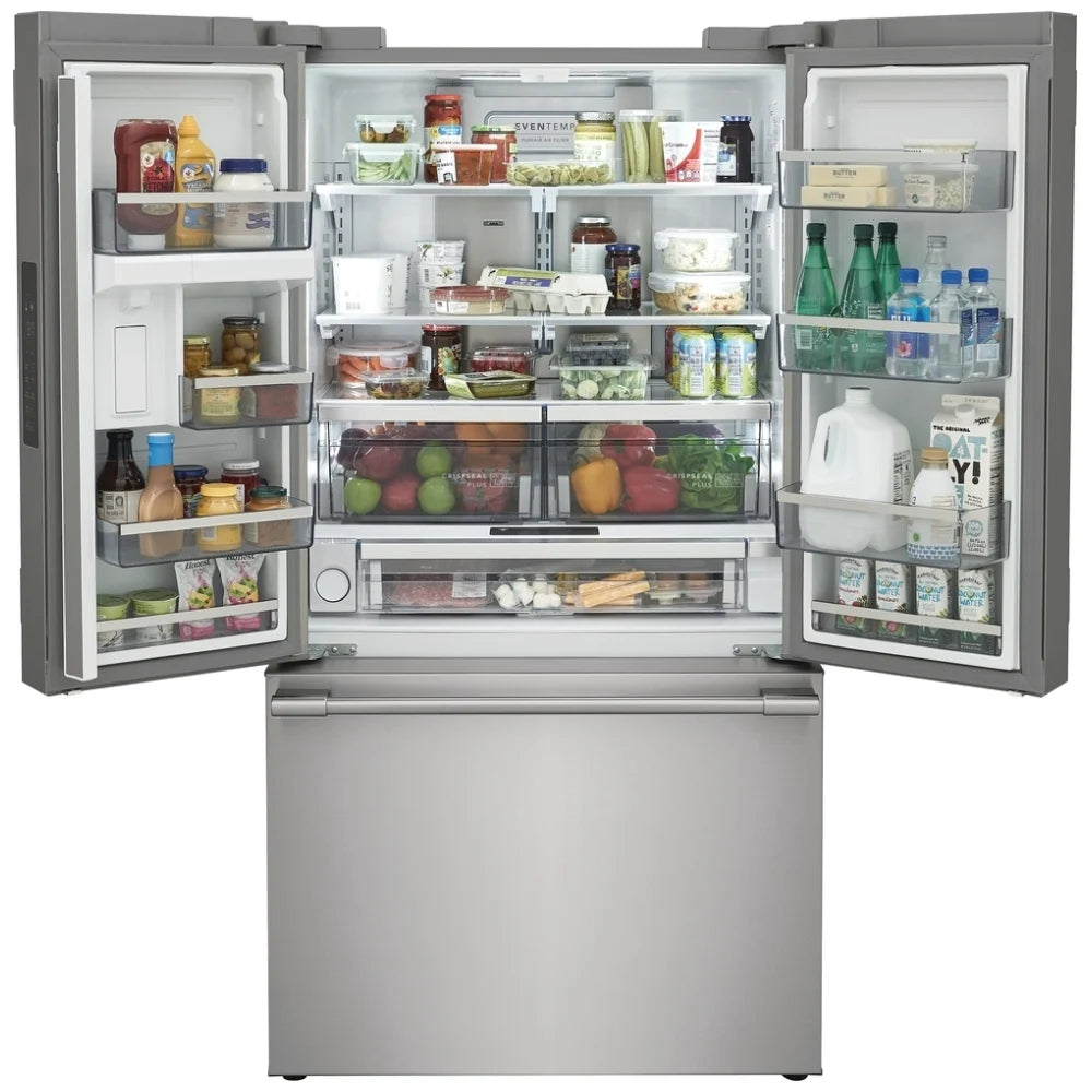 Frigidaire Professional PRFG2383AF Counter Depth French Door Refrigerator, 36 inch Width, ENERGY STAR Certified, 23.3 cu. ft. Capacity, Counter Depth, Water Dispenser (Interior), Ice Dispenser (Freezer Located), Stainless Steel colour