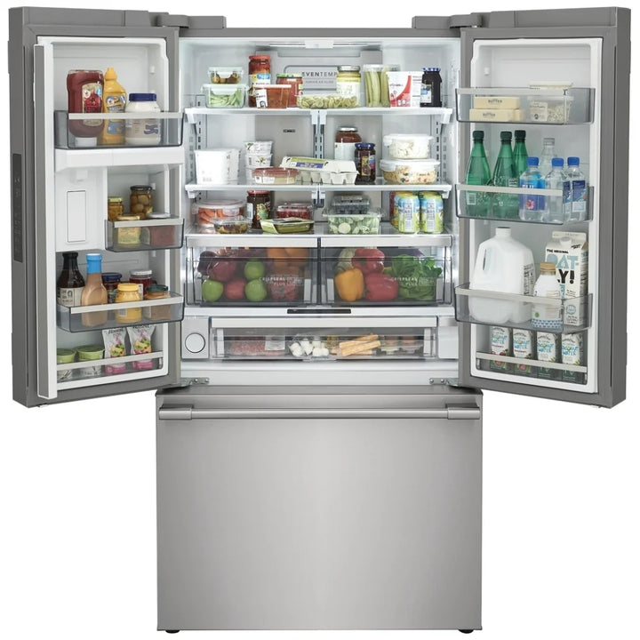 Frigidaire Professional PRFG2383AF Counter Depth French Door Refrigerator, 36 inch Width, ENERGY STAR Certified, 23.3 cu. ft. Capacity, Counter Depth, Water Dispenser (Interior), Ice Dispenser (Freezer Located), Stainless Steel colour