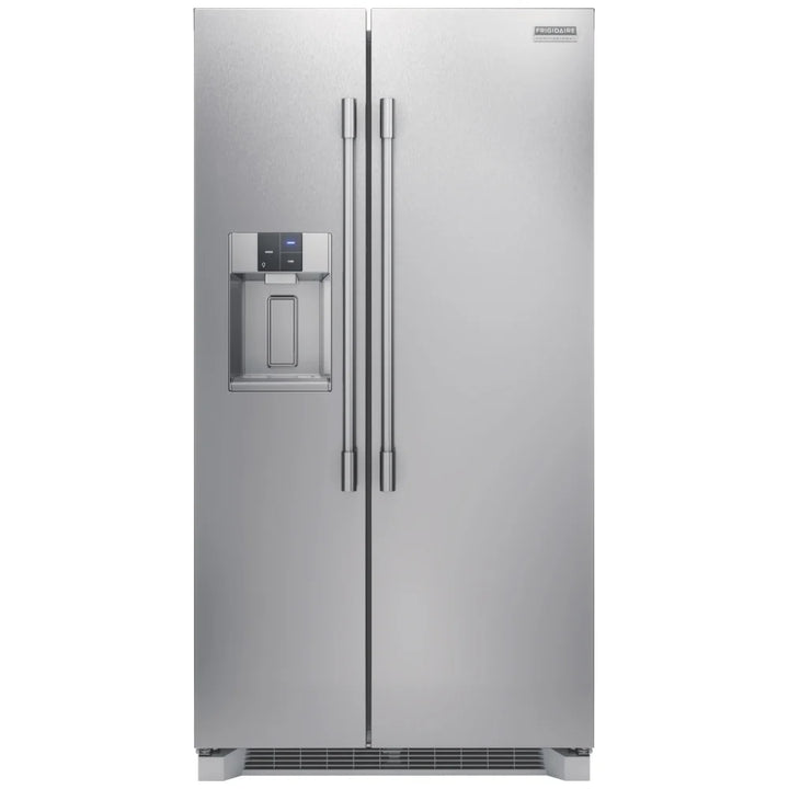 Frigidaire Professional PRSC2222AF Side by Side Refrigerator, 36 inch Width, Counter Depth, Ice Dispenser (Thru Door), Water Dispenser (Exterior), 22.3 cu. ft. Capacity, ENERGY STAR Certified, Stainless Steel colour