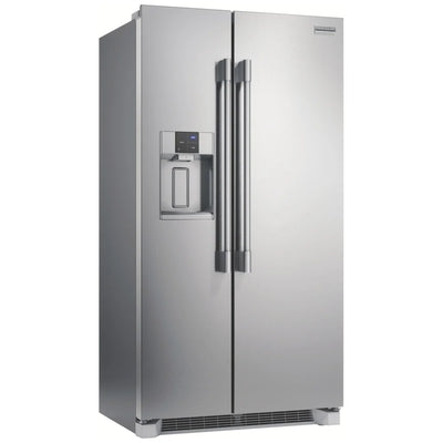 Frigidaire Professional PRSC2222AF Side by Side Refrigerator, 36 inch Width, Counter Depth, Ice Dispenser (Thru Door), Water Dispenser (Exterior), 22.3 cu. ft. Capacity, ENERGY STAR Certified, Stainless Steel colour