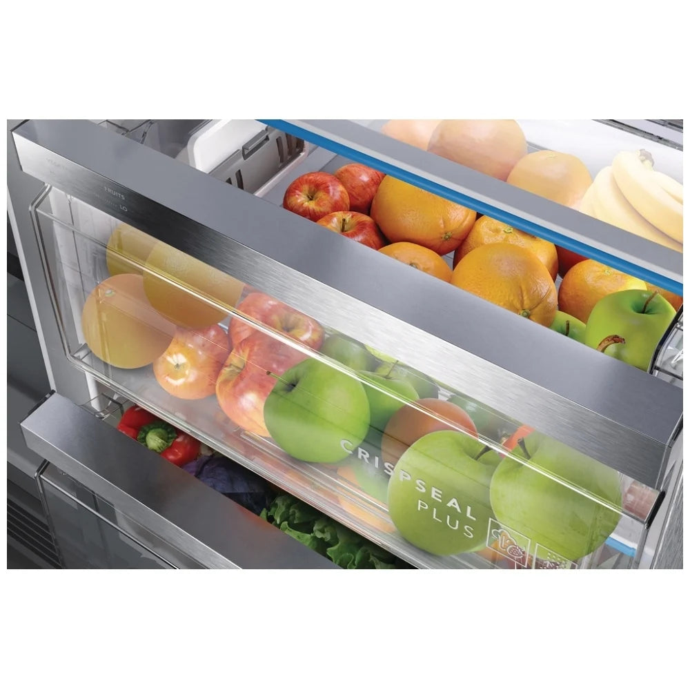 Frigidaire Professional PRSC2222AF Side by Side Refrigerator, 36 inch Width, Counter Depth, Ice Dispenser (Thru Door), Water Dispenser (Exterior), 22.3 cu. ft. Capacity, ENERGY STAR Certified, Stainless Steel colour