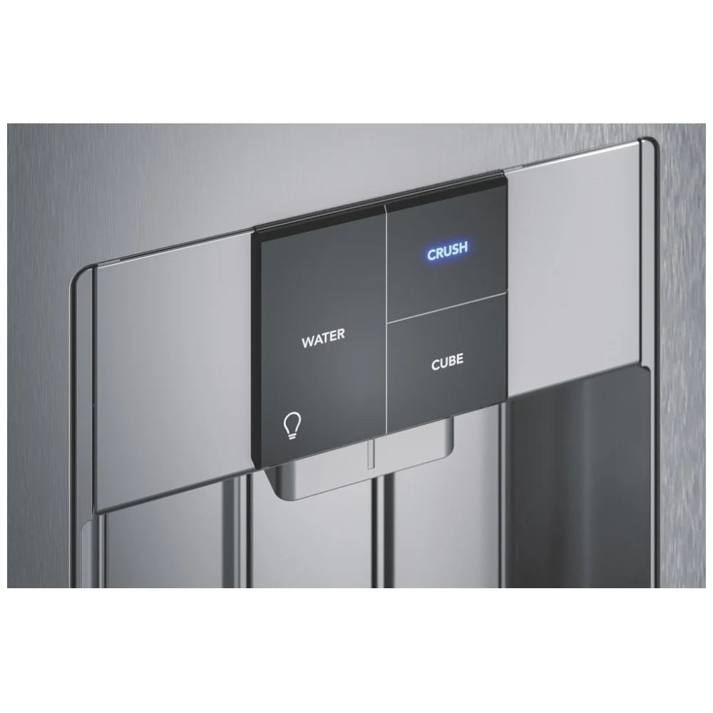 Frigidaire Professional PRSC2222AF Side by Side Refrigerator, 36 inch Width, Counter Depth, Ice Dispenser (Thru Door), Water Dispenser (Exterior), 22.3 cu. ft. Capacity, ENERGY STAR Certified, Stainless Steel colour