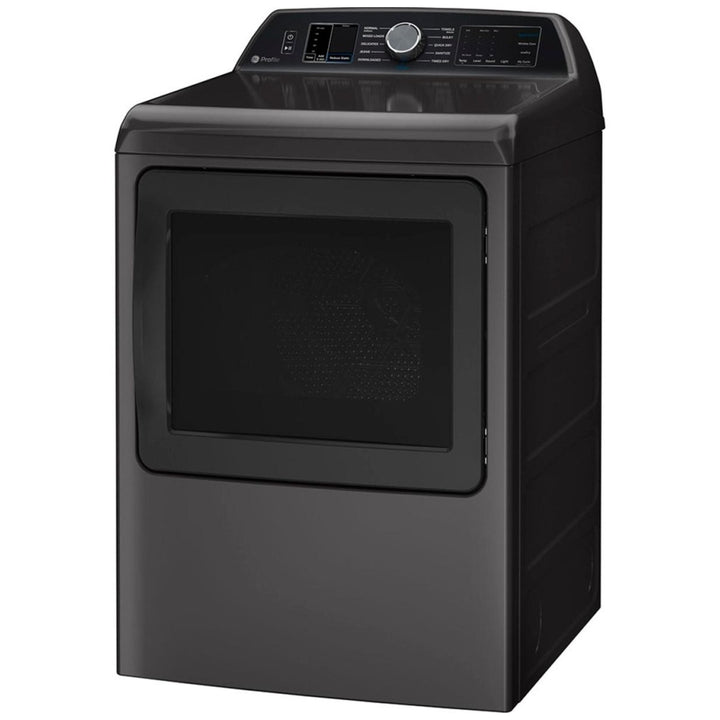 GE Profile PTD60EBMRDG Dryer, 26 31/32" Width, Electric Dryer, 7.4 cu. ft. cu. ft., Steam Clean,