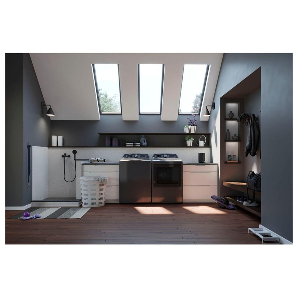 GE Profile PTD60EBMRDG Dryer, 26 31/32" Width, Electric Dryer, 7.4 cu. ft. cu. ft., Steam Clean,