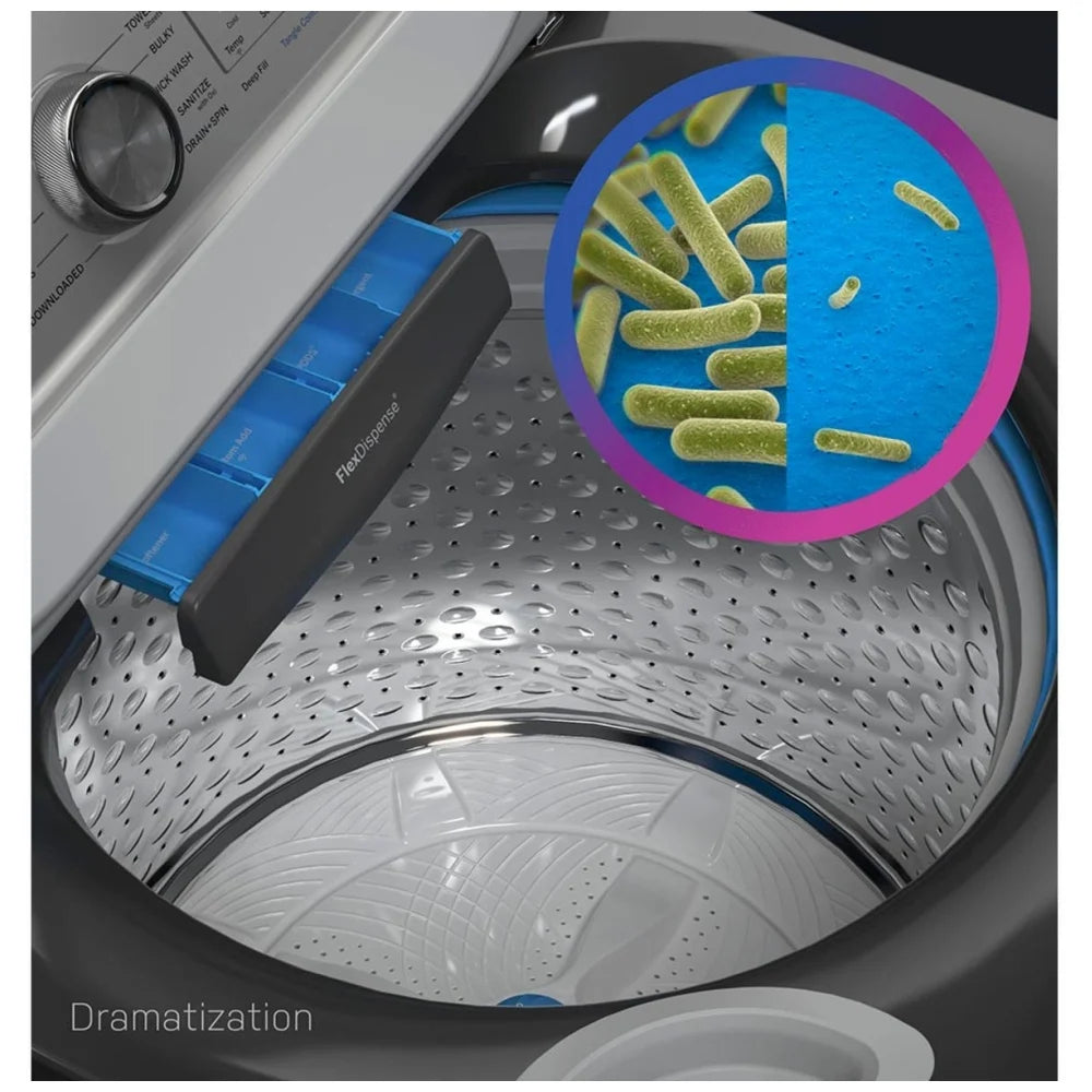 GE Profile PTW700BPTDG Top Load Washer, 27 7/8" Width, ENERGY STAR Certified, 6.2 cu. ft. Capacity, 10+3, Diamond Grey colour