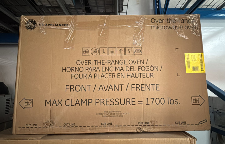 GE Profile PVM2188SLJC Over the Range Microwave, 30 inch Exterior Width, 2.1 cu. ft. Capacity, 400 CFM, 1,050 W Watts, Incandescent , Slate colour