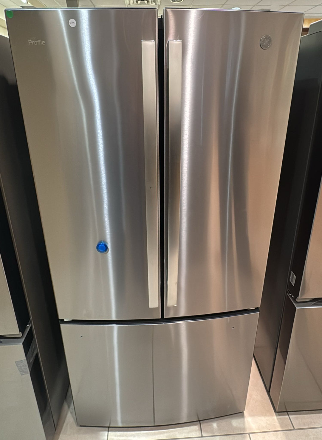 GE 30" 21 Cu. Ft. French Door Refrigerator with Water Dispenser (PNE21NYRKFS) - Stainless Steel