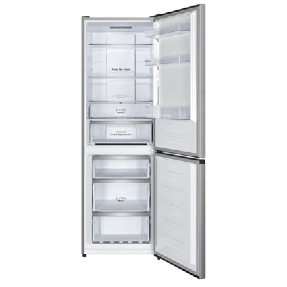 Hisense Bottom Freezer Counter Depth Refrigerator, 24 inch Width, Counter Depth, ENERGY STAR Certified, 10.7 cu. ft. Capacity, Titanium colour RB12A2CSE