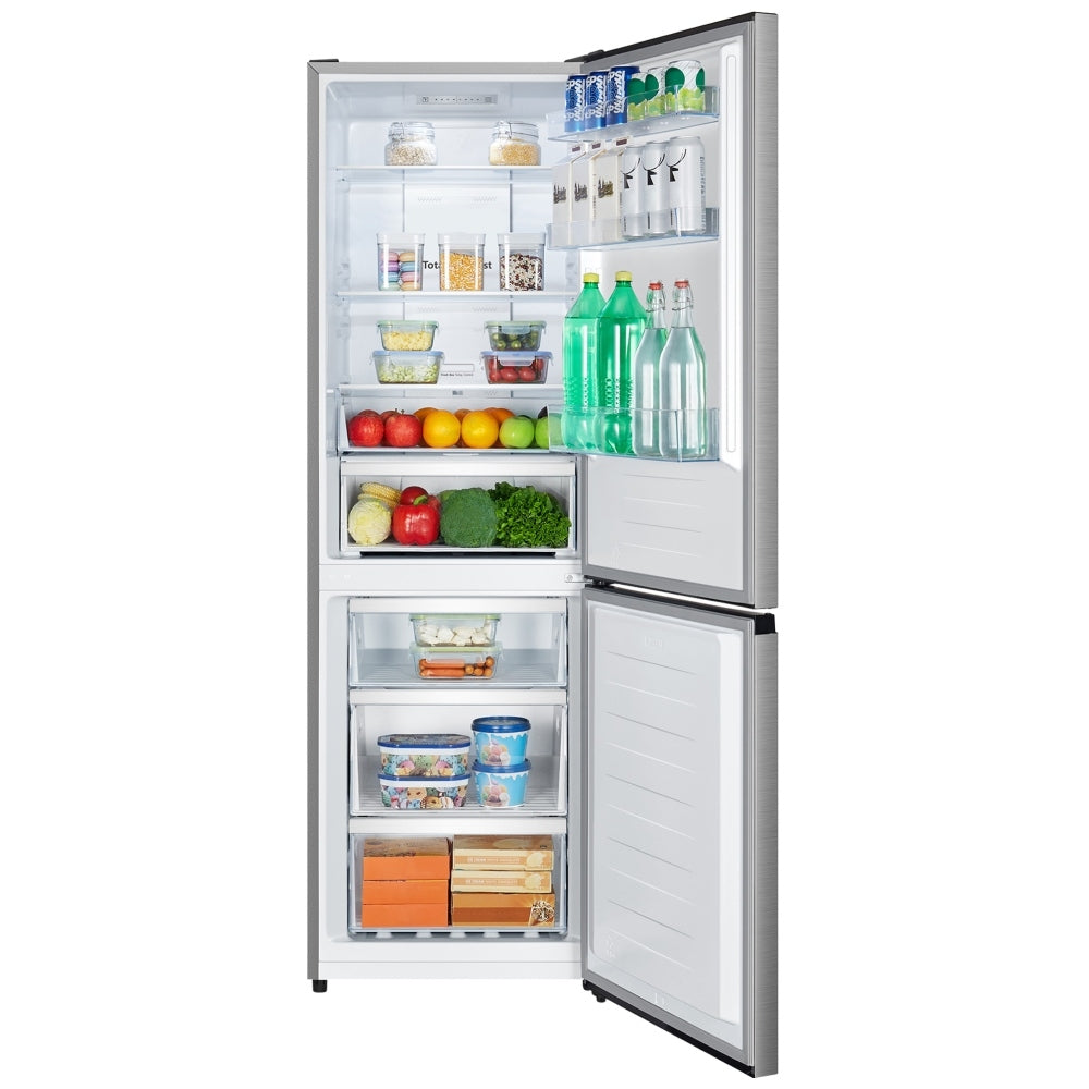 Hisense Bottom Freezer Counter Depth Refrigerator, 24 inch Width, Counter Depth, ENERGY STAR Certified, 10.7 cu. ft. Capacity, Titanium colour RB12A2CSE