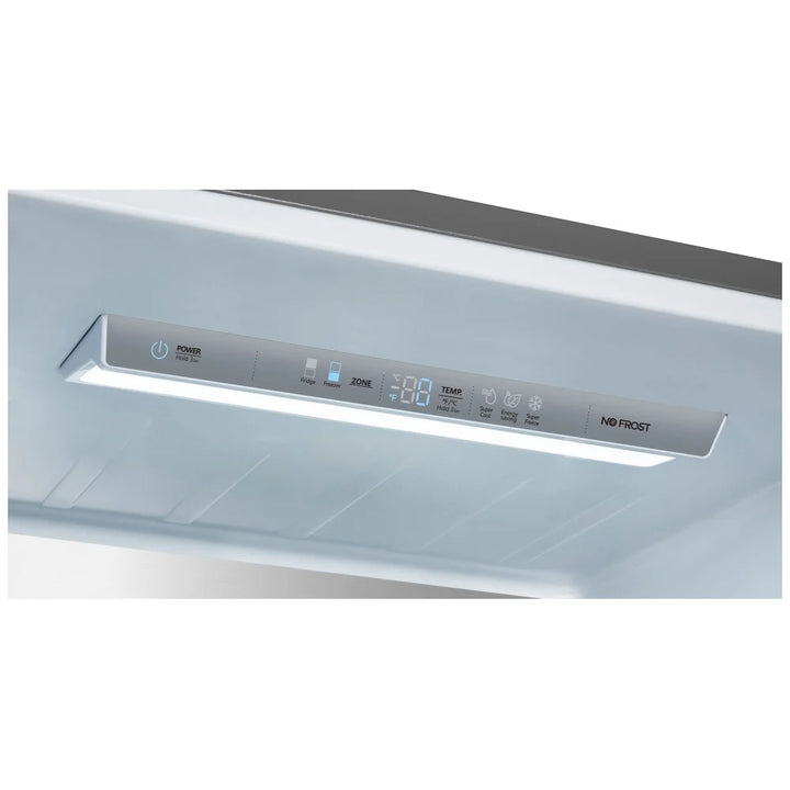Hisense RB15A2CSE Bottom Freezer Refrigerator, 28 inch Width, ENERGY STAR Certified, Counter Depth, 14.7 cu. ft. Capacity, Titanium color Pure Flat Design RF