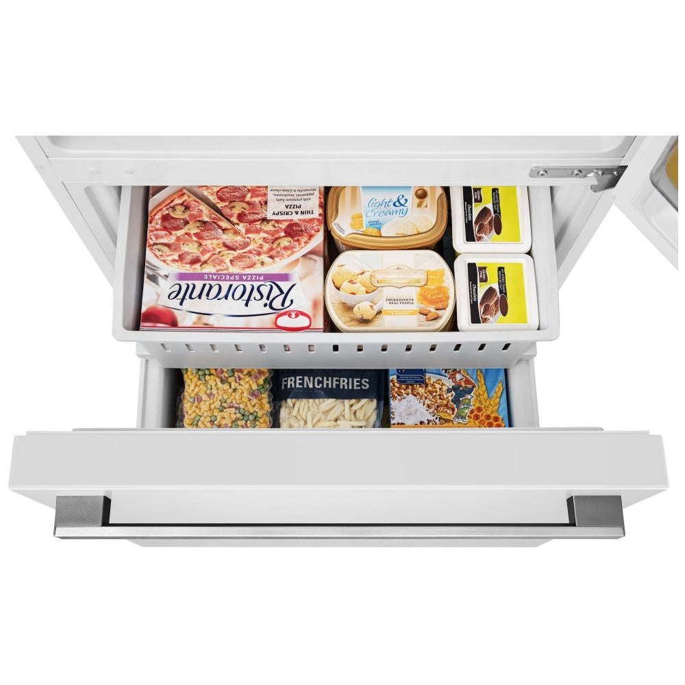 Hisense RB17A2CWE Bottom Freezer Refrigerator, 31 inch Width, Counter Depth, ENERGY STAR Certified, 17 cu. ft. Capacity, White colour PureFlat Design