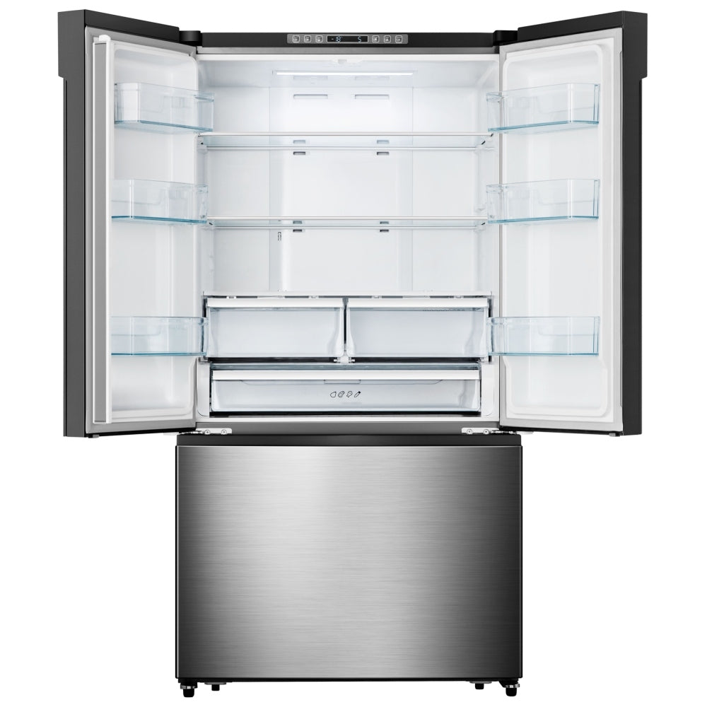 Hisense RF208N6CSE French Door Refrigerator, 36 inch Width, ENERGY STAR Certified, Counter Depth, 21.1 cu. ft. Capacity, Stainless Steel colour
