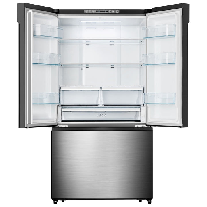Hisense RF208N6CSE French Door Refrigerator, 36 inch Width, ENERGY STAR Certified, Counter Depth, 21.1 cu. ft. Capacity, Stainless Steel colour