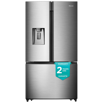 Hisense RF208N6CSE French Door Refrigerator, 36 inch Width, ENERGY STAR Certified, Counter Depth, 21.1 cu. ft. Capacity, Stainless Steel colour
