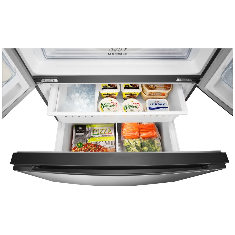 Hisense RF208N6CSE French Door Refrigerator, 36 inch Width, ENERGY STAR Certified, Counter Depth, 21.1 cu. ft. Capacity, Stainless Steel colour