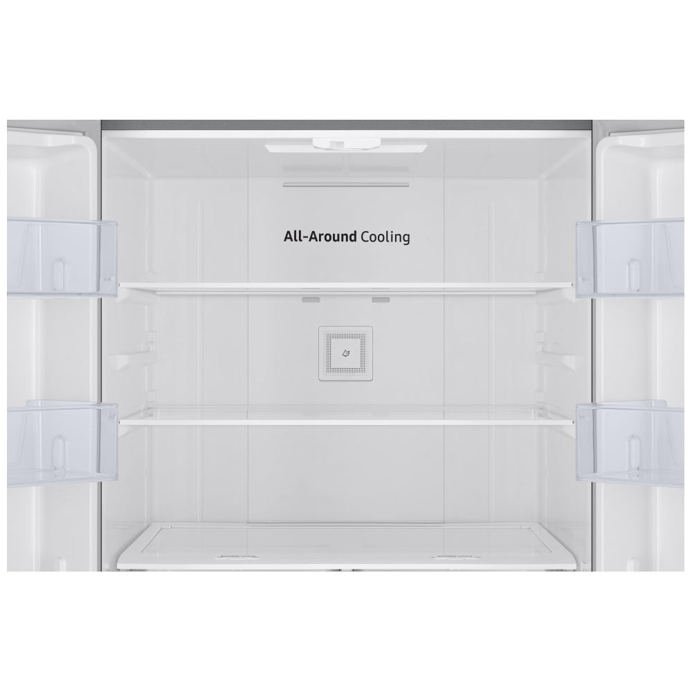 Samsung RF22A4111SR - RF22A4111SR/AA French Door Refrigerator, 30 inch Width, 21.8 cu. ft. Capacity, Ice Dispenser (Freezer Located), ENERGY STAR Certified, Stainless Steel colour Digital Inverter Compressor