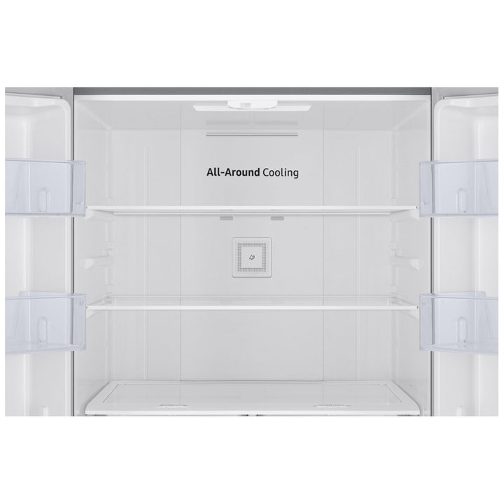 Samsung RF22A4111SR - RF22A4111SR/AA French Door Refrigerator, 30 inch Width, 21.8 cu. ft. Capacity, Ice Dispenser (Freezer Located), ENERGY STAR Certified, Stainless Steel colour Digital Inverter Compressor