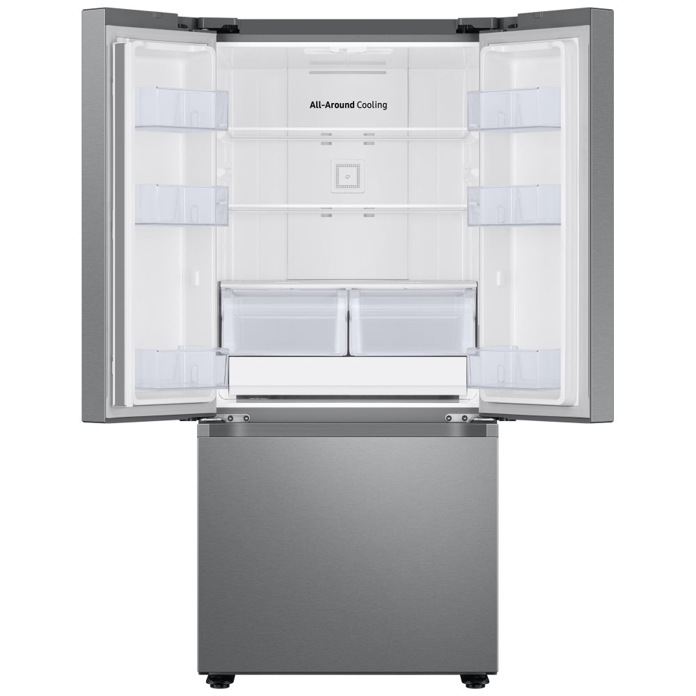 Samsung RF22A4111SR - RF22A4111SR/AA French Door Refrigerator, 30 inch Width, 21.8 cu. ft. Capacity, Ice Dispenser (Freezer Located), ENERGY STAR Certified, Stainless Steel colour Digital Inverter Compressor