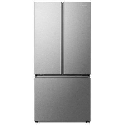 Hisense RF22A3FSE French Door Refrigerator, 22.1 cu. ft. Capacity, Ice Dispenser (Freezer Located), ENERGY STAR Certified, Stainless Steel colour