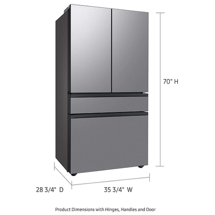Samsung Bespoke RF23BB8600QLAA Counter Depth French Door Refrigerator, 36 inch Width, 22.8 cu. ft. Capacity, Counter Depth, Water Dispenser (Interior)